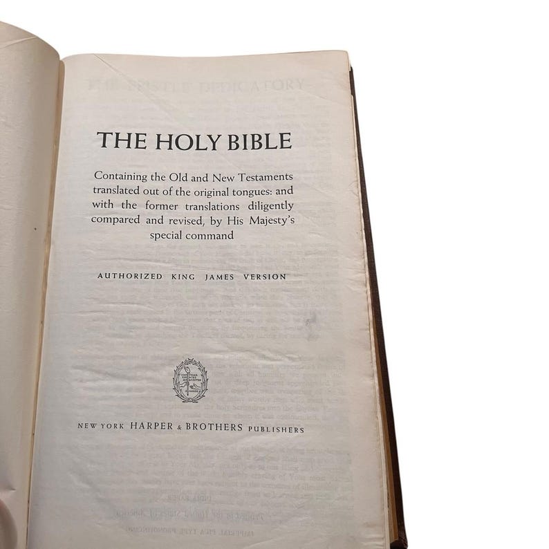 Holy Bible Authorized King James Version KJV India Paper - Etsy