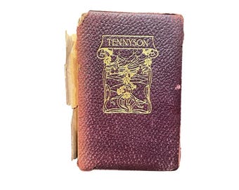 Tennyson Poesiebuch viktorianische Literatur vintage Hardcover klassische Gedichte