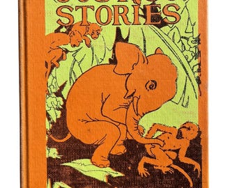 Just so stories by rudyard kipling hardcover book orange 1912