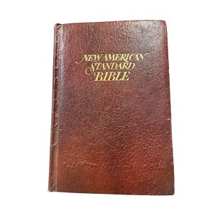 New american standard bible nasb brown leather hardcover study edition