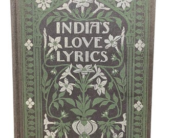 India's love lyrics, garden of kama, illustrated, 1906, binding