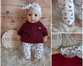 Set Puppenkleidung Junge Hose Bekleidung Baby Babypuppe 43-48 cm 