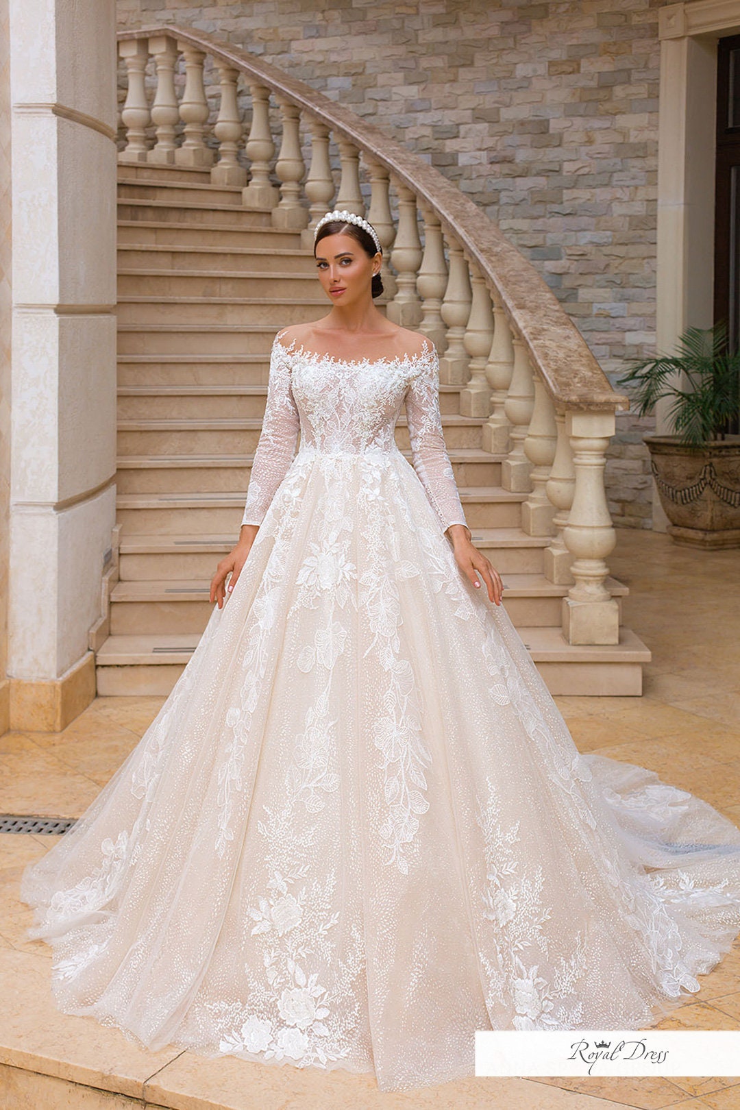 Wedding dress 'GAYAI'/ Bridal gown Wedding dress open | Etsy