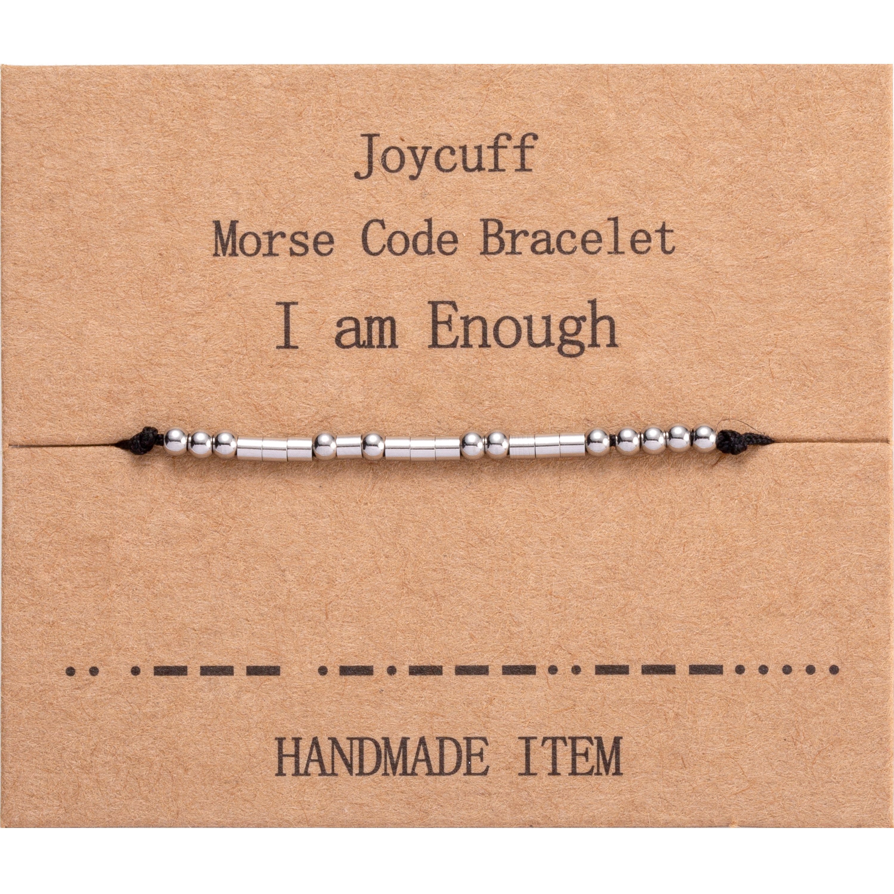 I am Enough Morse Code Bracelet Secret Message Gift Ankle Etsy