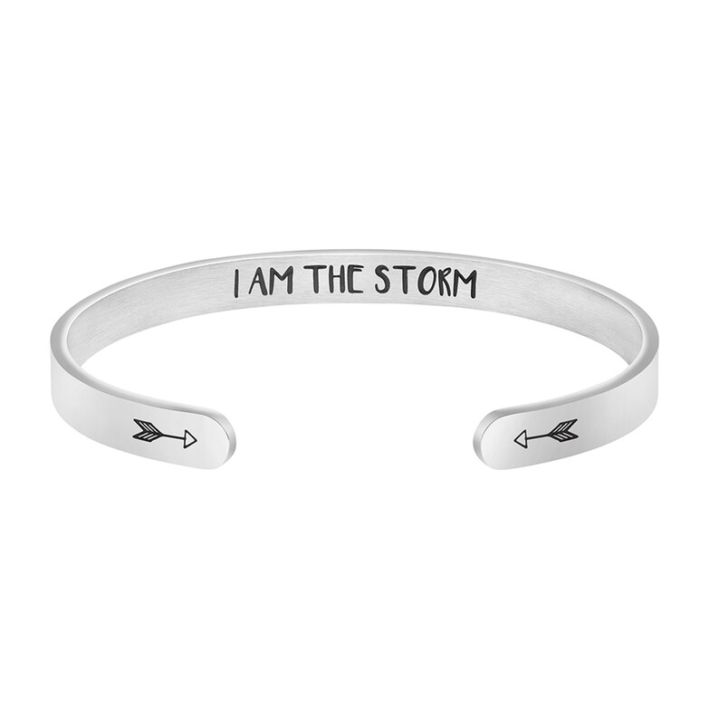 Joycuff I Am the Storm Bracelet Stainless Steel Inspirational | Etsy
