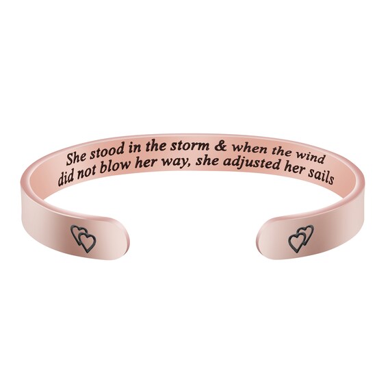Joycuff Inspirational Best Friend Bracelet Friendship Gifts for Her Girl Women Daughter Jewelry BFF Cuff