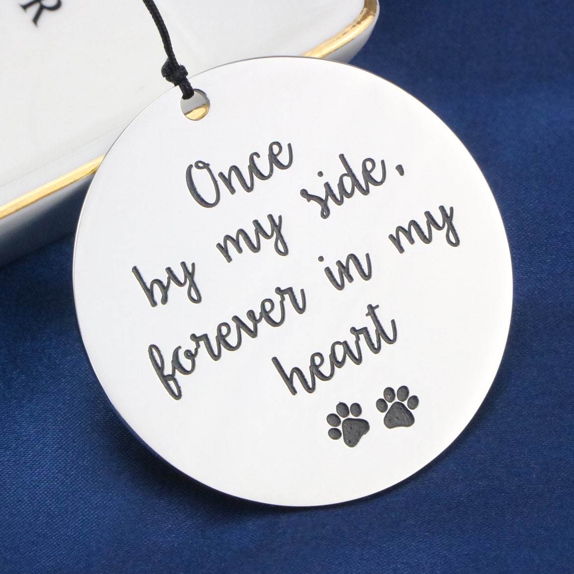 Dog Memorial Wind Chime Paw Print Pet Sympathy Gift Garden