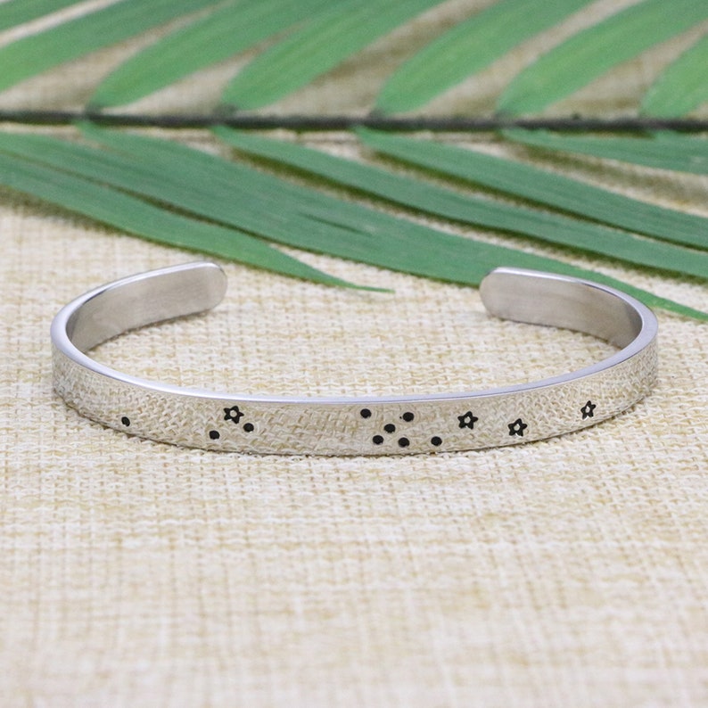Joycuff Zodiac Cuff Bracelet Hammered Constellation Jewelry Etsy
