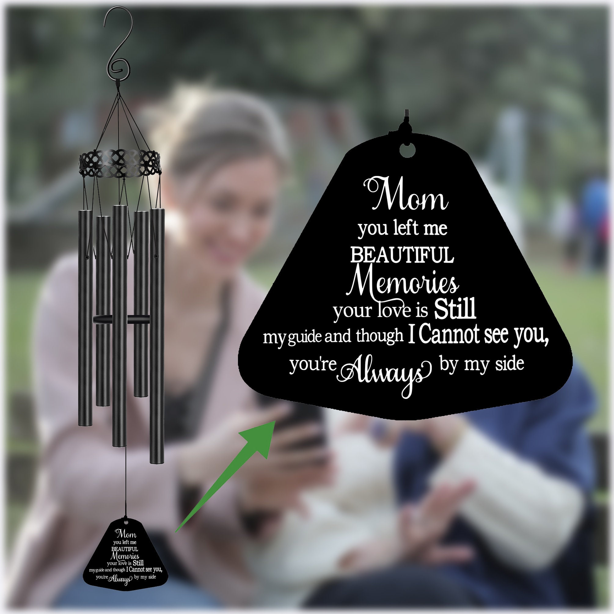 Mom Memorial Wind Chime Loss of Mom Gift for Her Sympathy Etsy