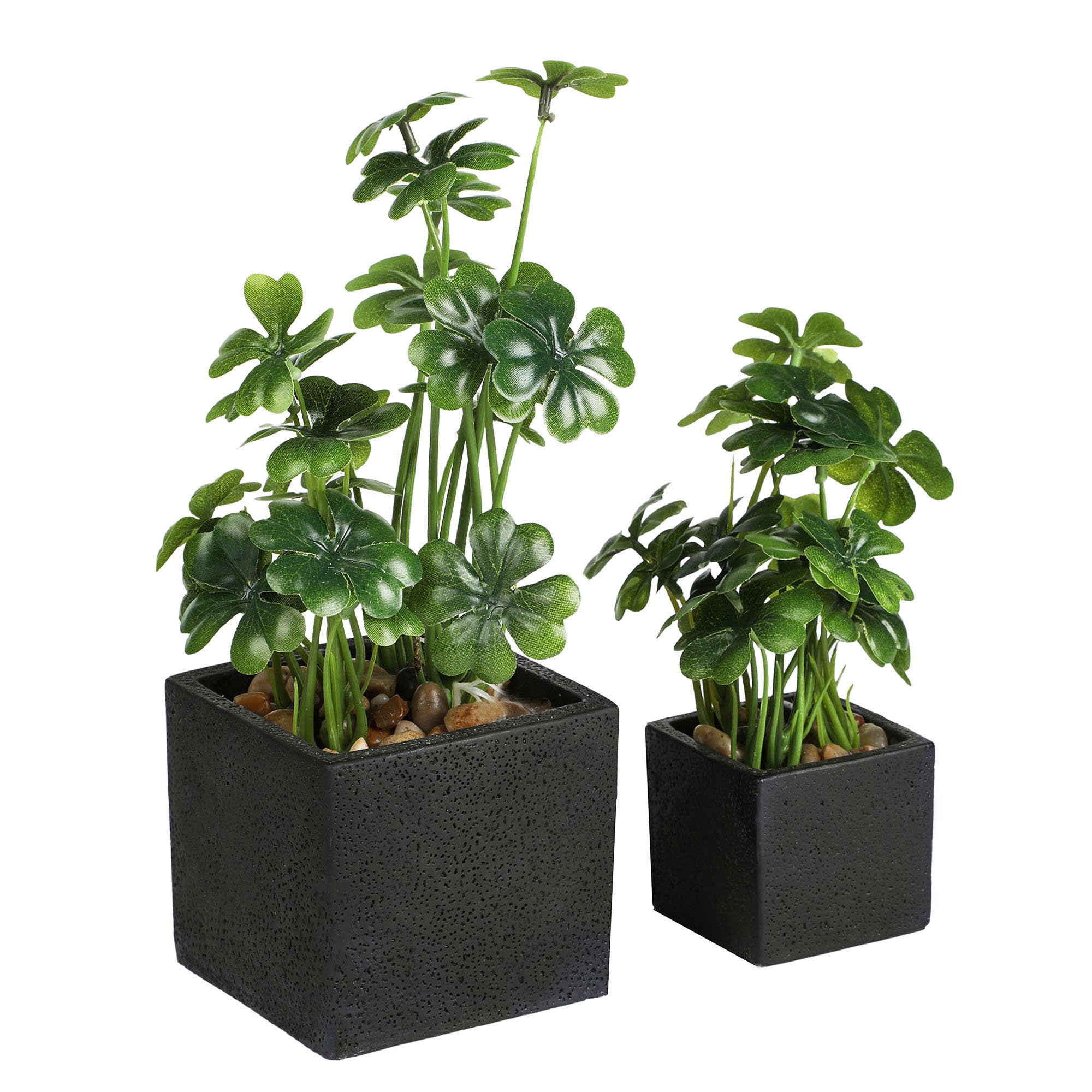 Artificial Desktop Plant Faux Tabletop Greenery in Square Etsy