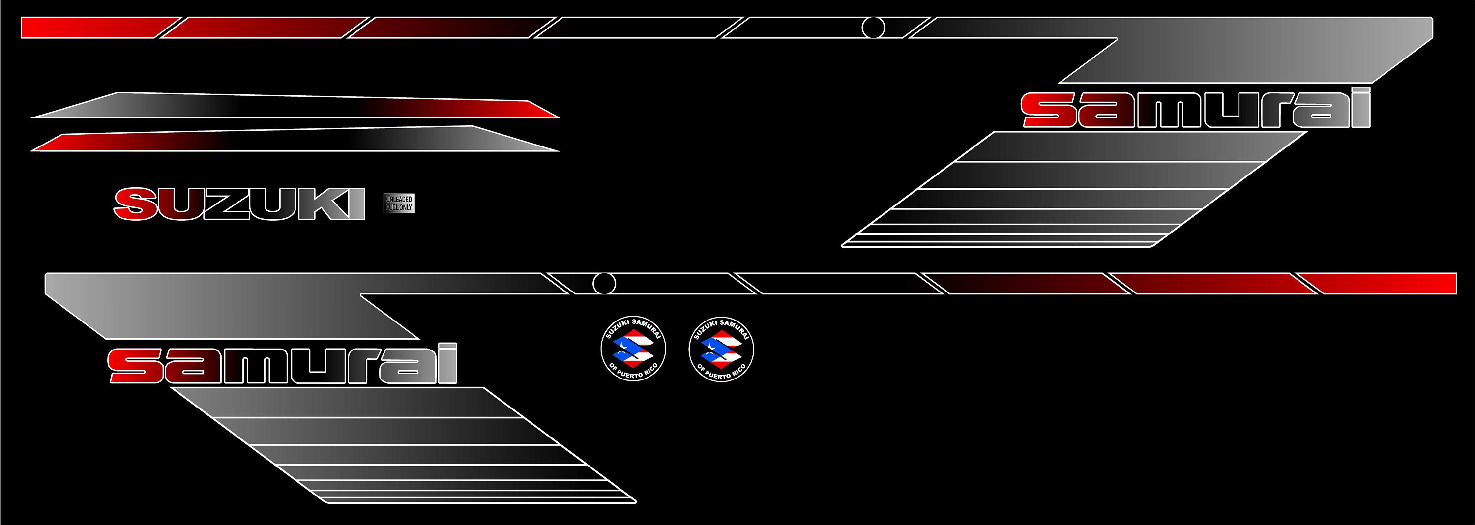 Buy SUZUKI SAMURAI Decals Lines Graphics Stickers Stickers Online