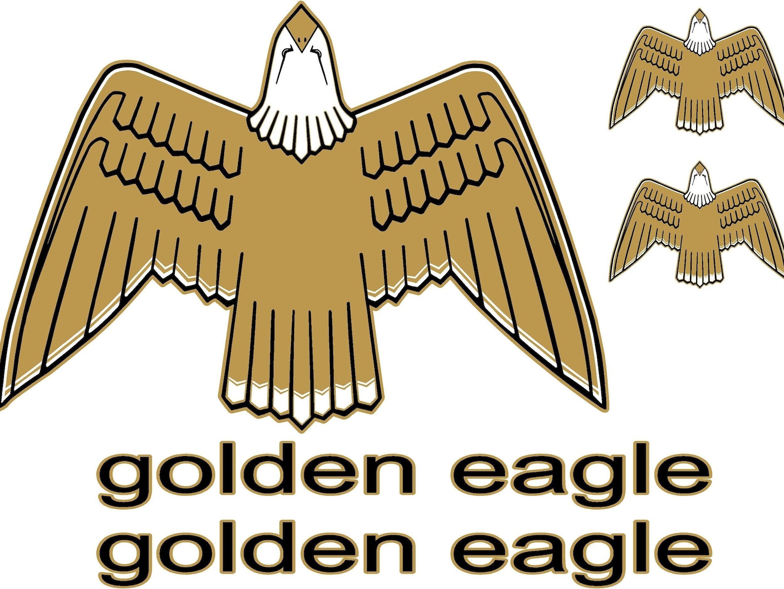 Golden Eagle Vinyl Decal Sticker Decal Kit Jeep Rubicon Wrangler 3M 40