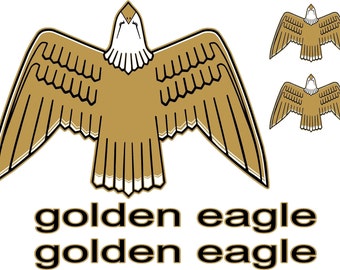 Golden Eagle Vinyl Decal Sticker Calcomania Kit Jeep Rubicon Wrangler 3M 40" x 27" eagle