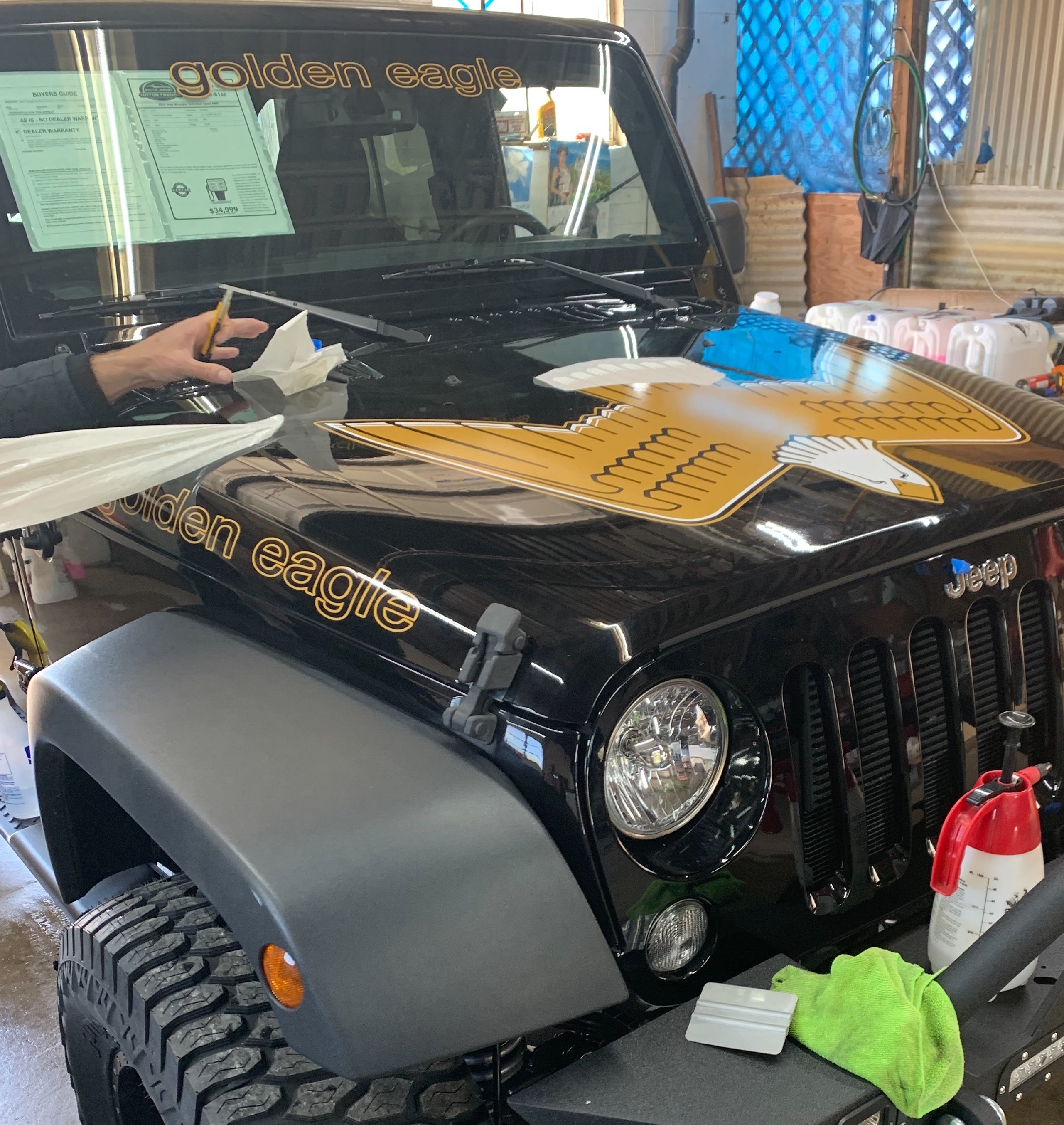 Golden Eagle Vinyl Decal Sticker Decal Kit Jeep Rubicon Wrangler 3M 40