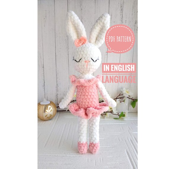 crochet ballerina bunny