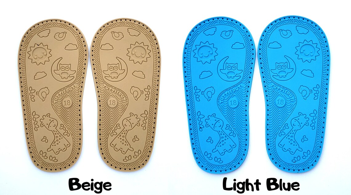 Soles for crochet baby shoes. EVA rubber sole for DIY booties. Etsy