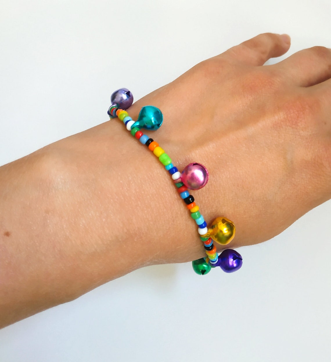 BRACELET WITH BELLS Charm bracelet Bell bracelet Boho Etsy