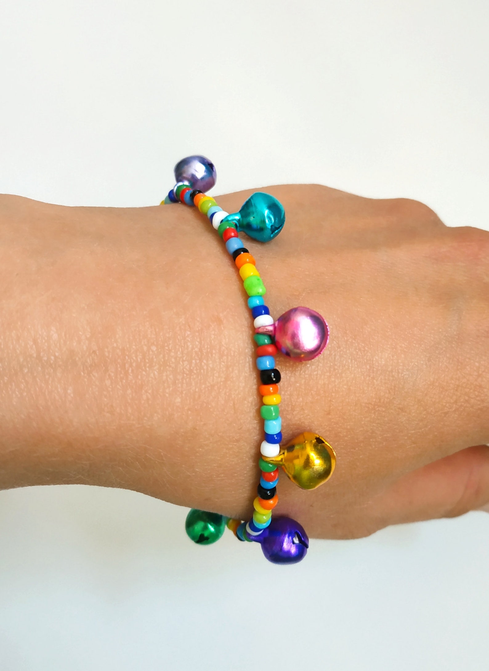 BRACELET WITH BELLS Charm bracelet Bell bracelet Boho Etsy