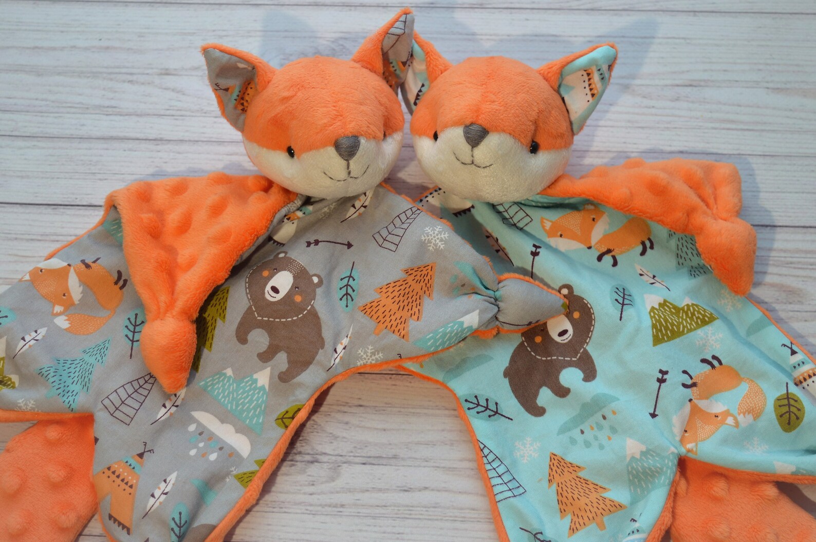 Fox toy Fox baby gifts Security blanket Fox baby blanket Etsy