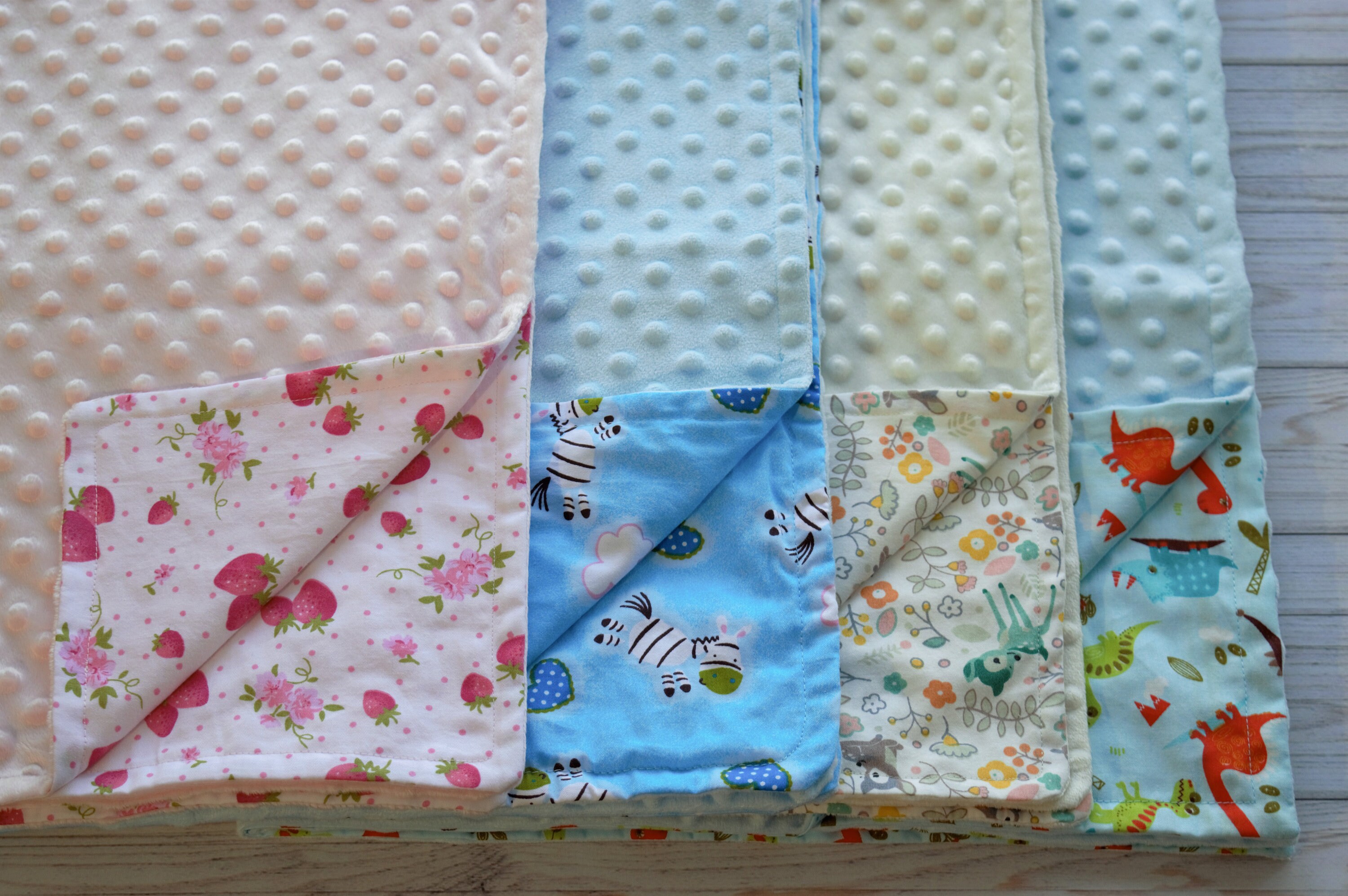 Minky Blanket Swaddle blankets Lovey blanket Unisex baby Etsy