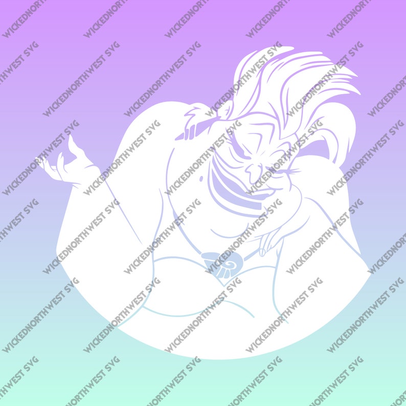 Ursula SVG Design File Cricut Silhouette Cut Files | Etsy