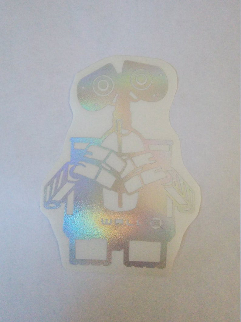 Walle Bumper Sticker Car Decal Walle and Eve Disney Bumper Etsy