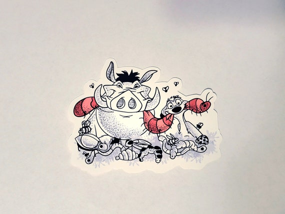 Stickers Lion King Sticker Timone & Pumbaa Sticker Disney Paper ...