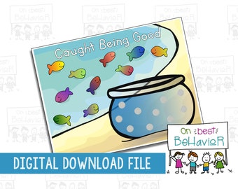 Chore Chart Kinder Verhalten Töpfchen Training Kleinkind Token Board Incentive Belohnung Autismus Therapie Digitaler Download Sofort druckbare Fish Bowl