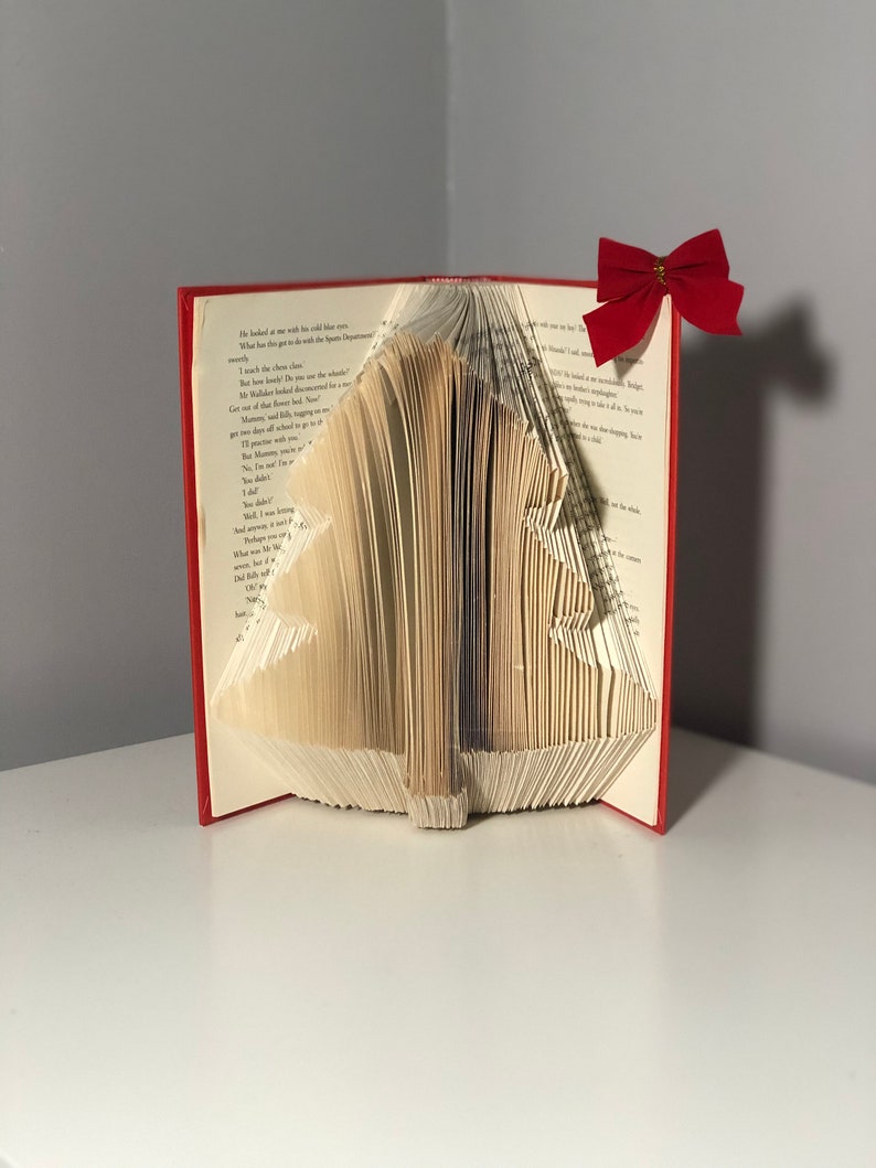 Christmas Tree Book Folding Pattern Etsy