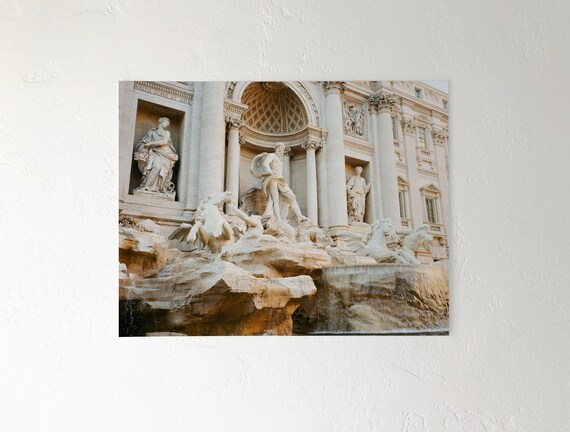 Trevi Fountain No. 3 Photo Print Rome Travel Film Photo Digital.