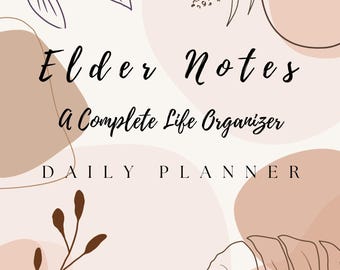 Planificador diario Elder Notes: Organizador de la vida de las personas mayores, seguimiento de la medicación, jubilación (descarga en PDF)