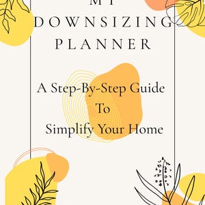 Downsizing Planner Printable Declutter Checklist Home Organization Moving Planner Life Simplification Workbook PDF