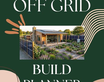 Planificador de construcción autosuficiente / Planificación de viviendas en PDF (Descarga digital)