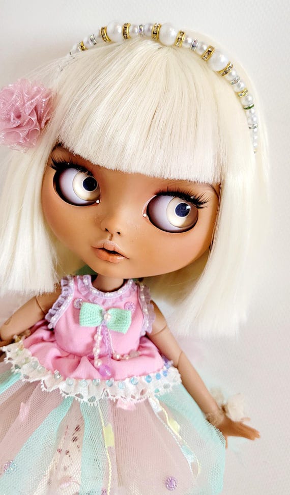 blythe doll ooak interior dolls author's Doll Custom Repaint Bjd  collection, Big Head Doll candy