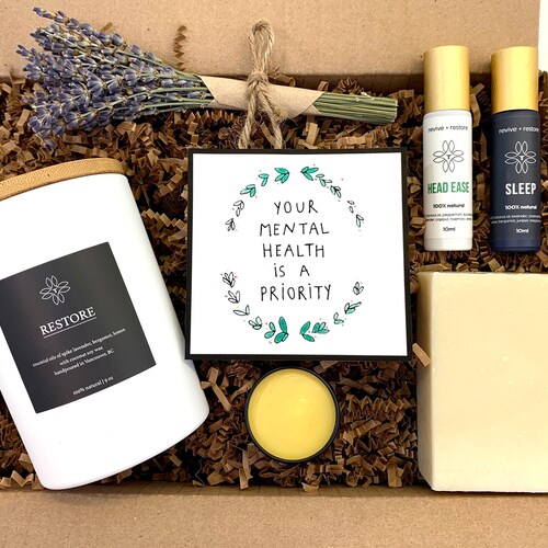 Mini Mental Health Self Care Box for Stress & Anxiety Etsy