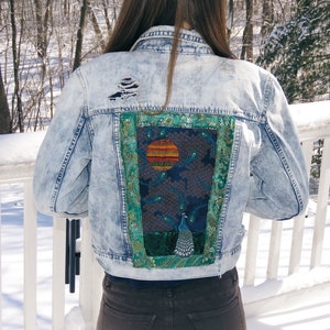 Bohemian Sewn Patchwork Jean Jacket