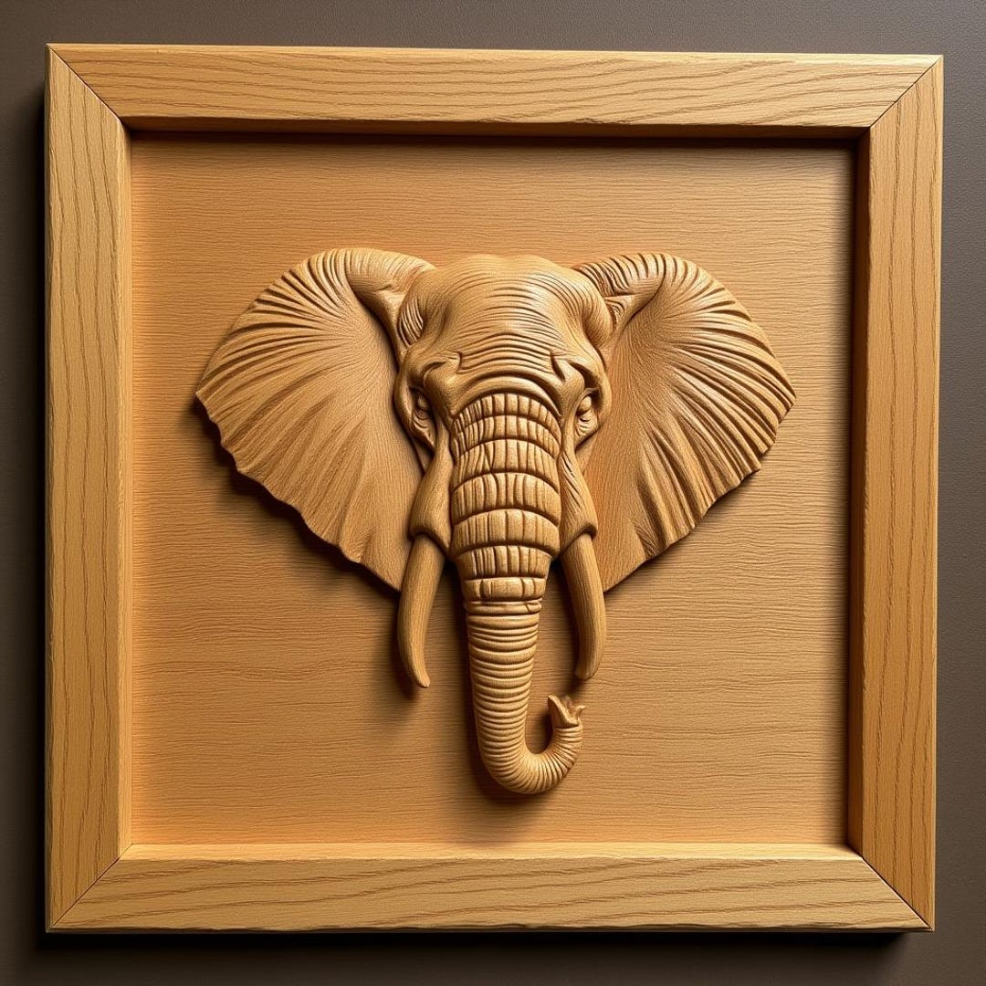 Elephant 3 STL File for CNC Router Carving & 3D Printing - Etsy UK