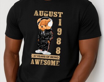Custom Shirt: Birthday Teddy Bear T-Shirt Personalized Shirt Birth Month Gifts