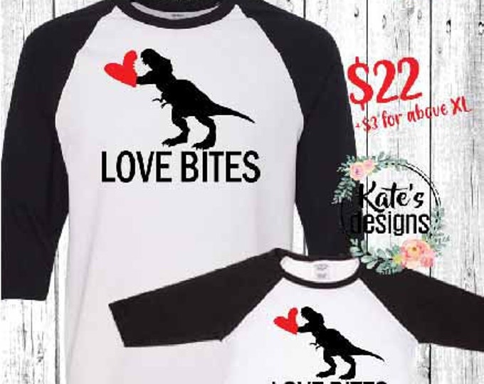 Love Bites baseball tee