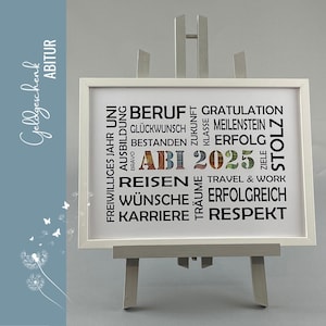 personalisiertes Geldgeschenk Abitur 2025 Schulabschluss 067