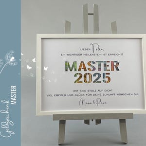 personalisiertes Geldgeschenk MASTER Abschluss 077