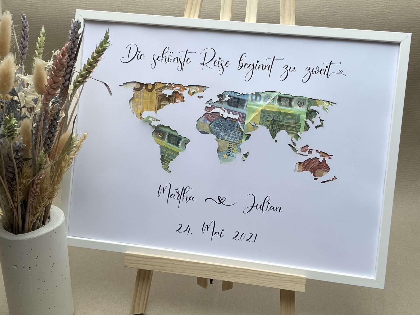 Geldgeschenk Hochzeit Der schönste Weg ist der Gemeinsame Etsy