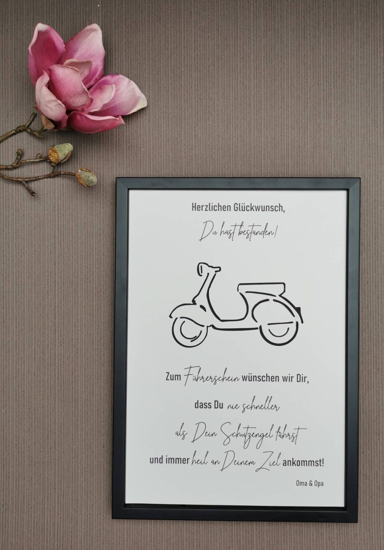 Geldgeschenk Geburtstag Mofa personalisiert Zuschuss für Mofa Etsy