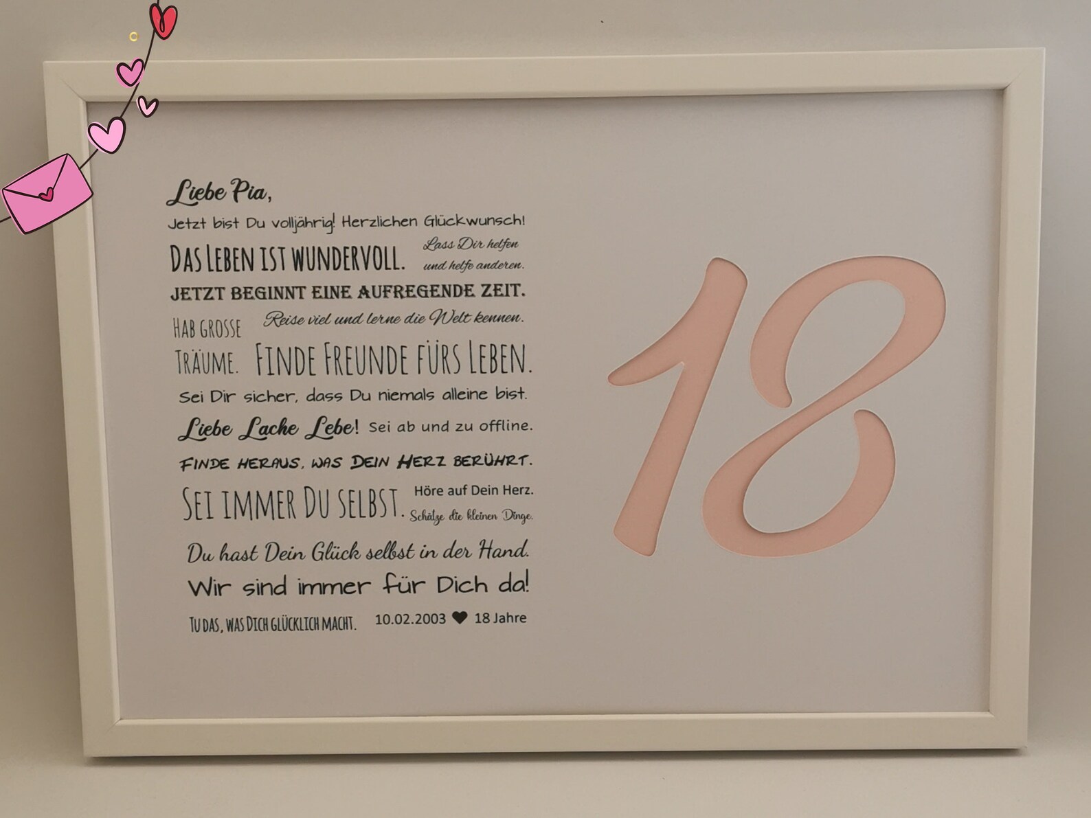 Geldgeschenk 18. Geburtstag individuelle Sprüche möglich Etsy