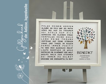 Money gift confirmation first communion communion youth consecration confirmation change of life tree of life 075