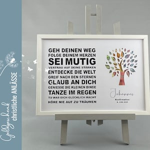 Geldgeschenk Lebensbaum Jugendweihe personalisierbar 116