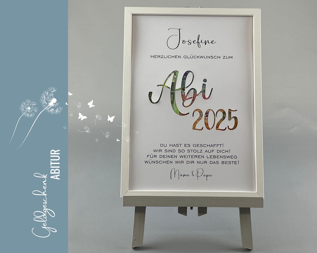 Cash Gift Abi 2025 Abitur 2025 Personalizable 066 - Etsy