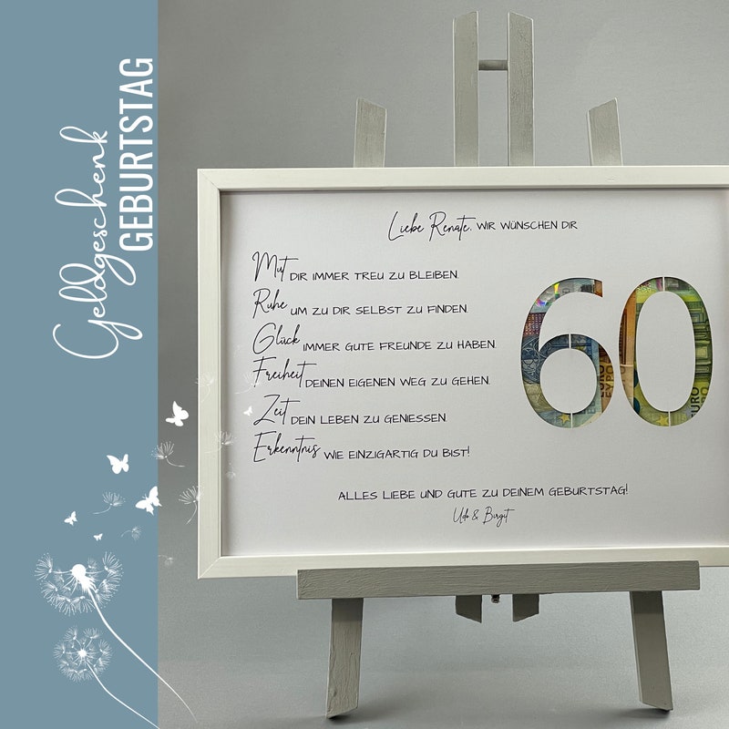 Geldgeschenk 70. geburtstag frau Etsy.de