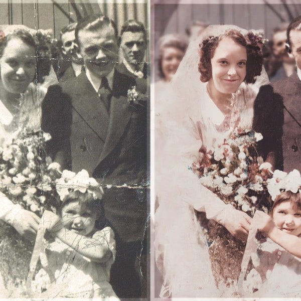 Vintage Photo Restoration: Bring Your Old Memories Back to Life with our Professional Photo Repair and Colorization Service