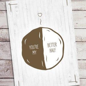 Halfmoon Cookie - Central New York Greeting Card - Instant Download